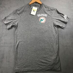 Miami Dolphins Nike T Shirt Men's Small Gray Double Sided NFL Graphic Tee NEW